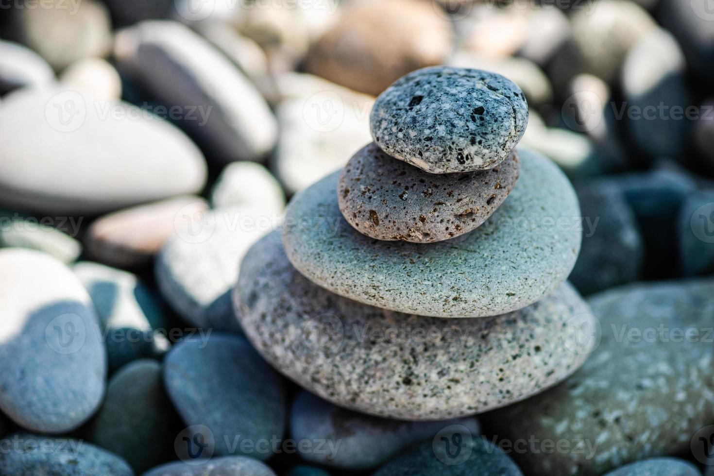 piedras de playa como fondo foto