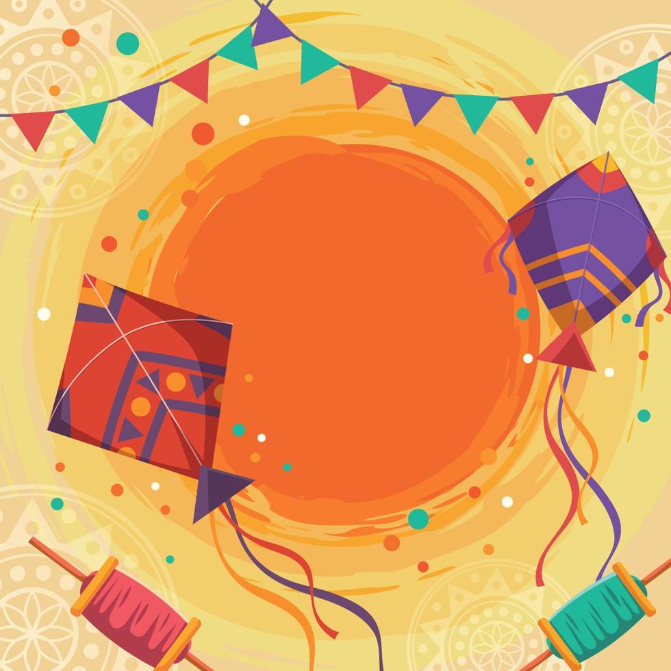 Makar Sankranti Background vector