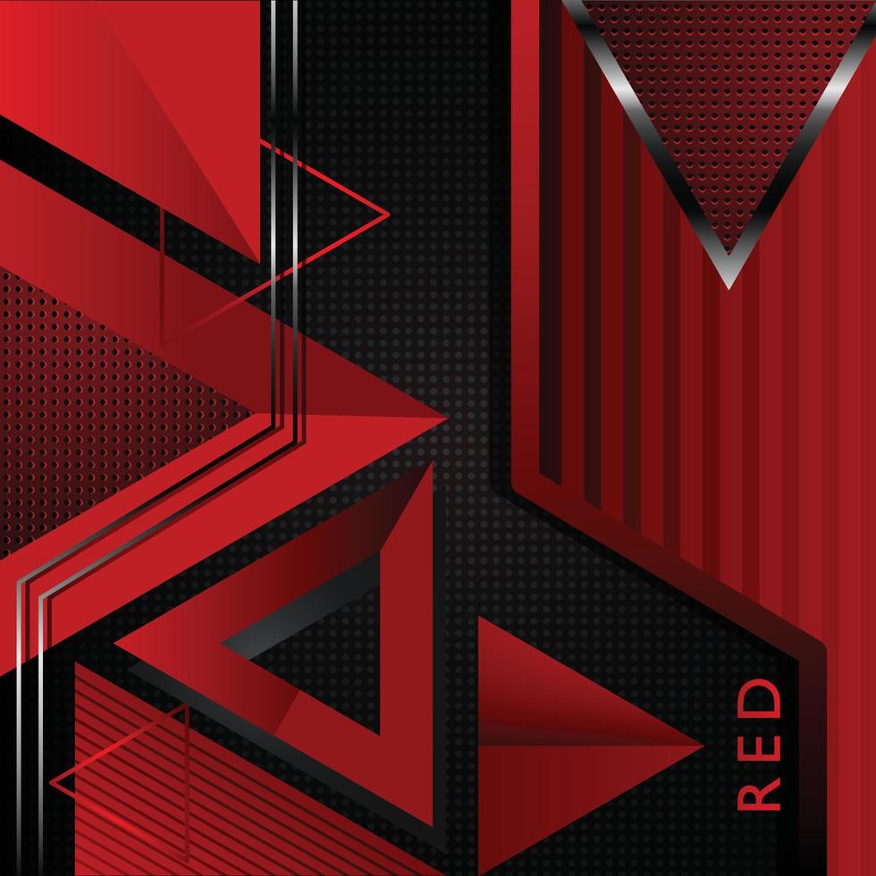 Red Triangle Vector Background