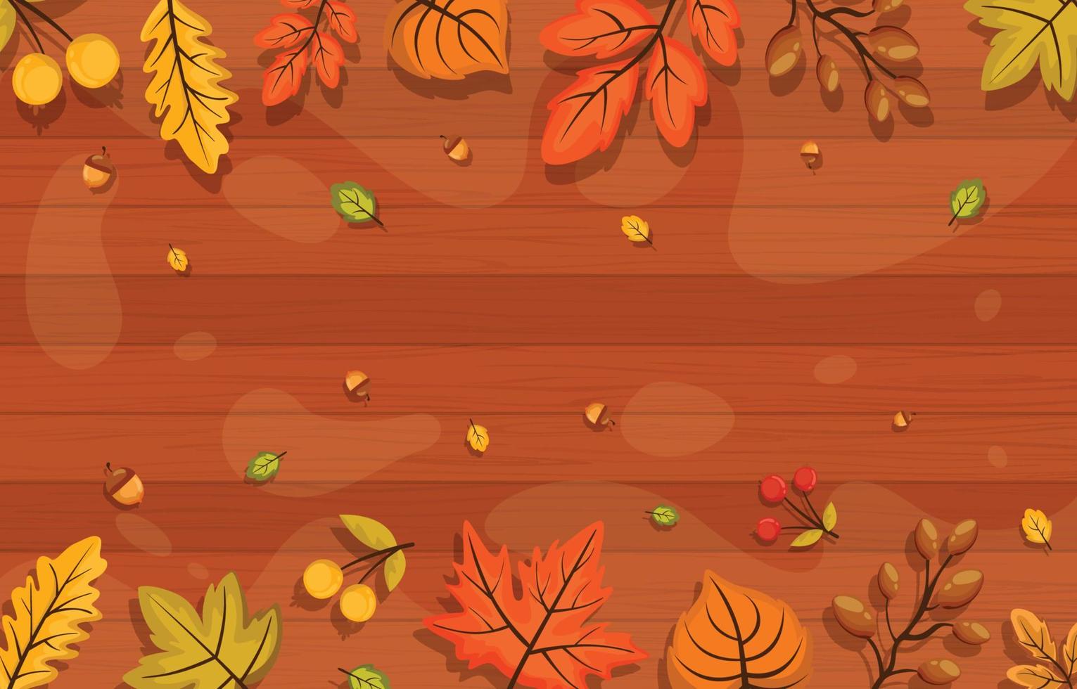 textura de follaje de madera de otoño con hojas vector