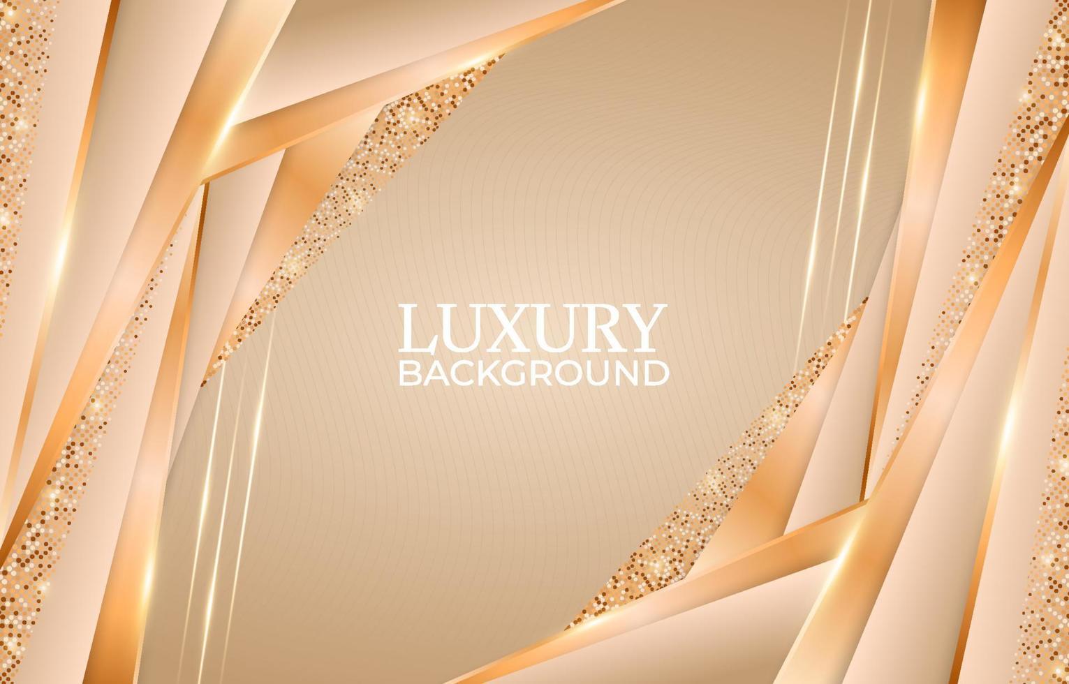 Luxury beige gold color background vibe vector