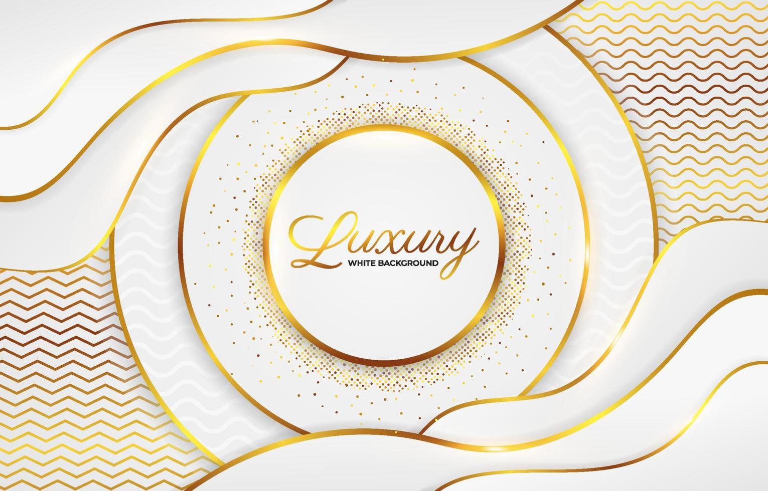 Luxury White Gold Background vector