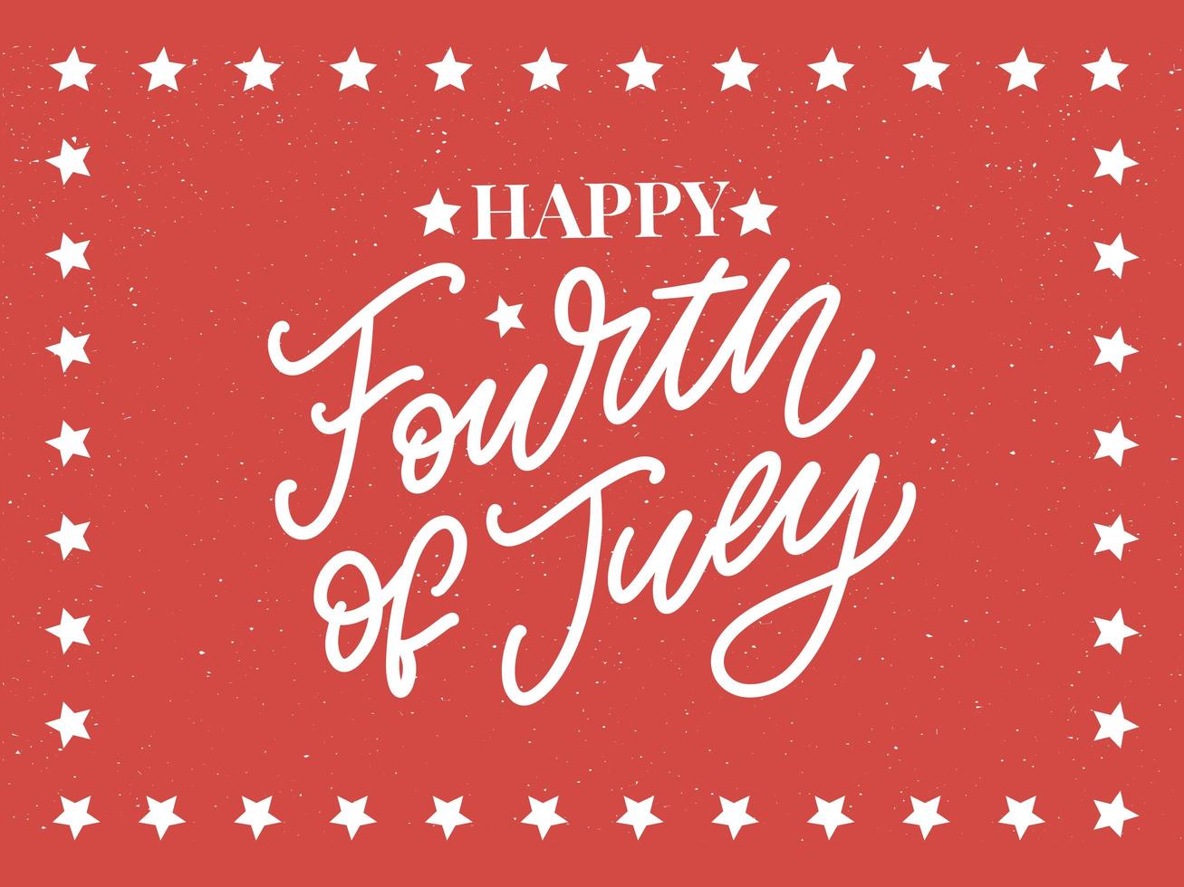 Fourth 4 of July stylish american independence day design Fourth of July vector