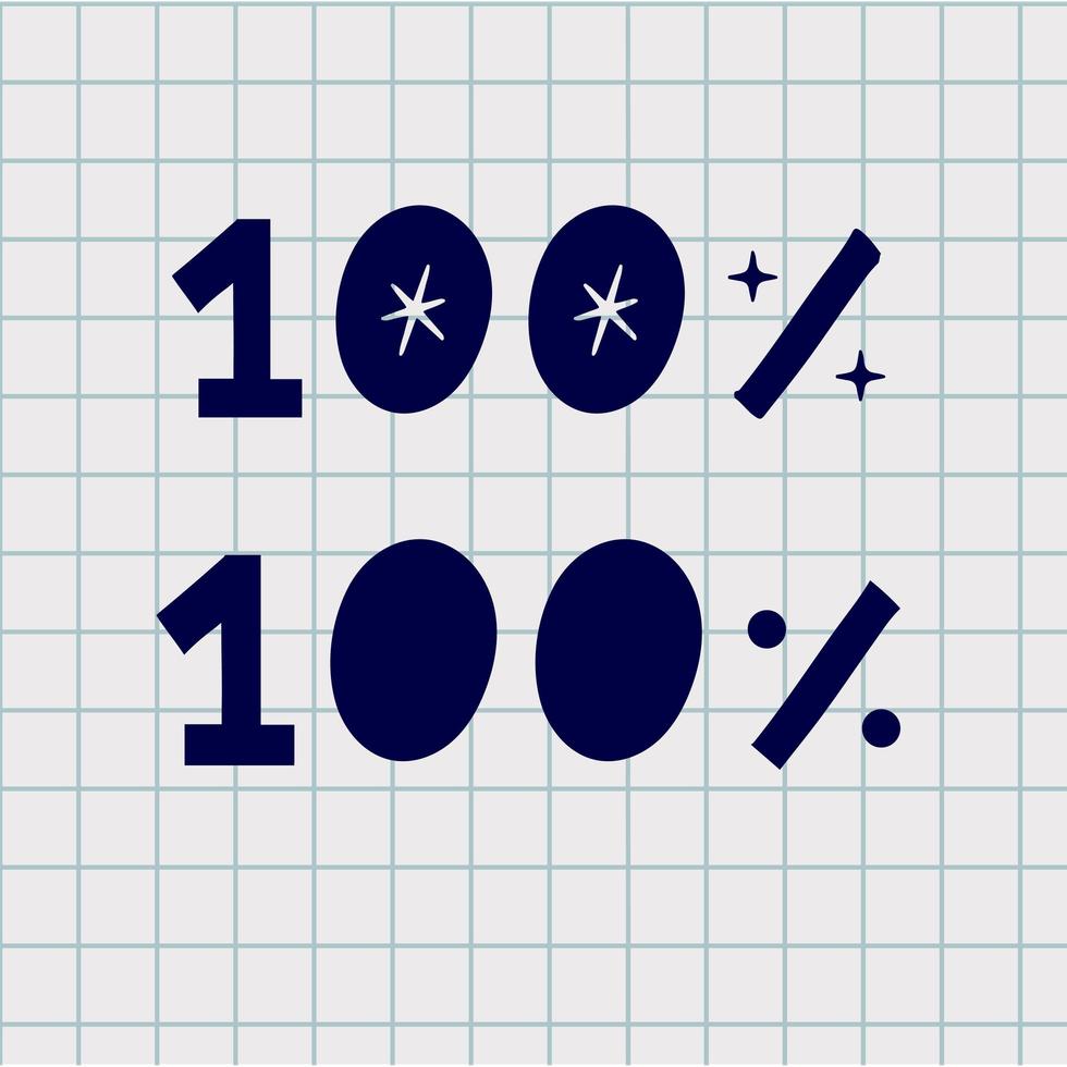 Halftone round spot 100 font hand draw Text icon. Pictogram on a white background. Vector concept of 100 text icon constructed of circle elements.