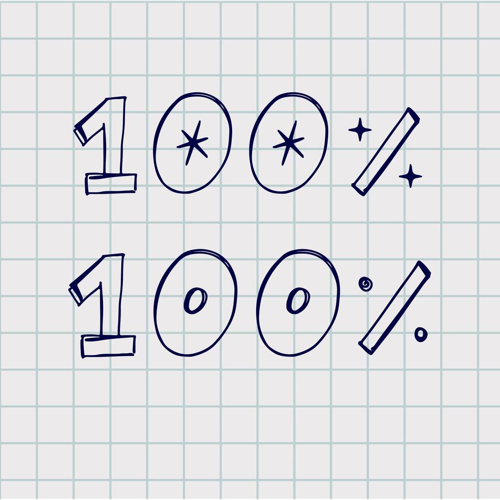 Halftone round spot 100 font hand draw Text icon. Pictogram on a white background. Vector concept of 100 text icon constructed of circle elements.