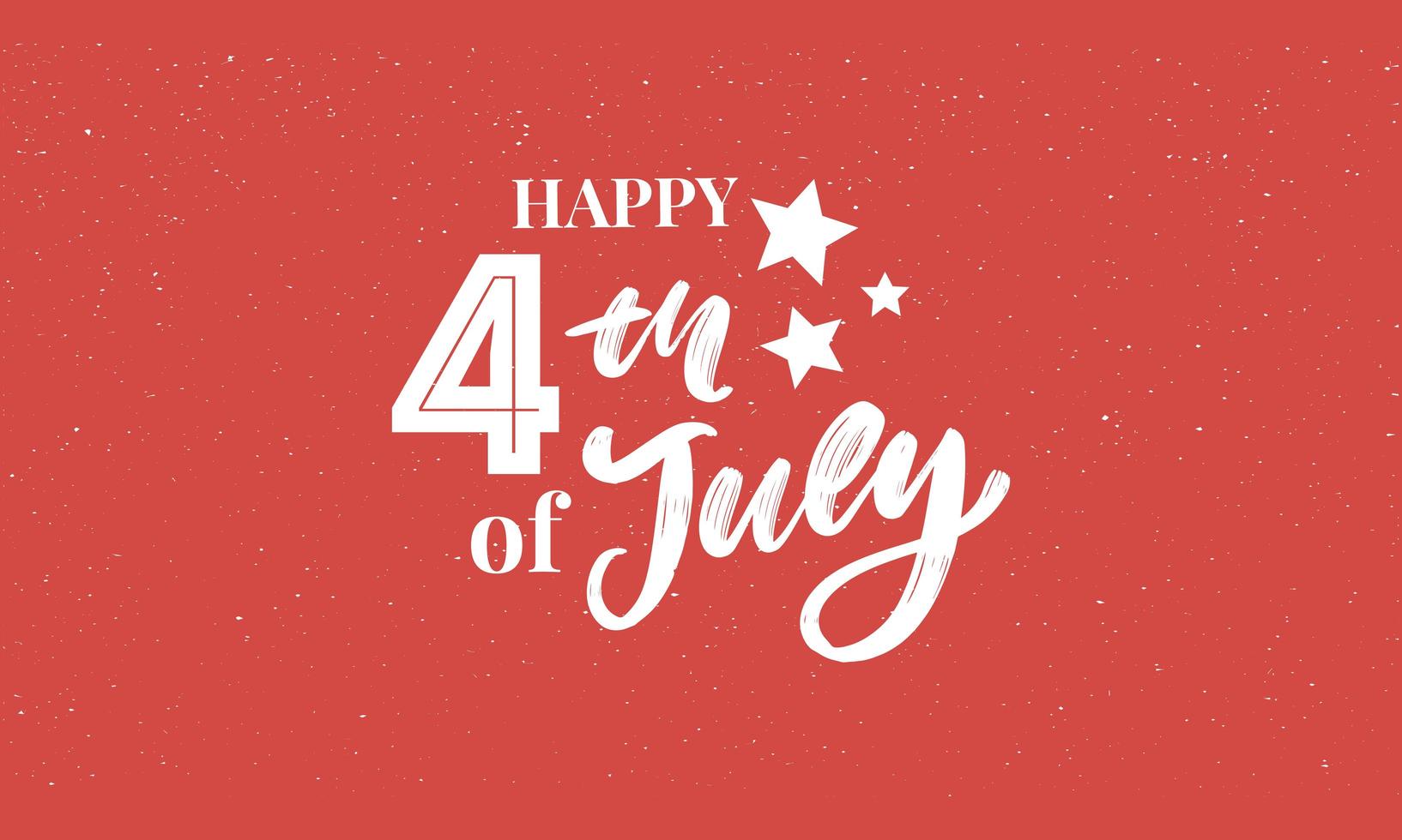 illustration of 4th of July Background with American flag vector