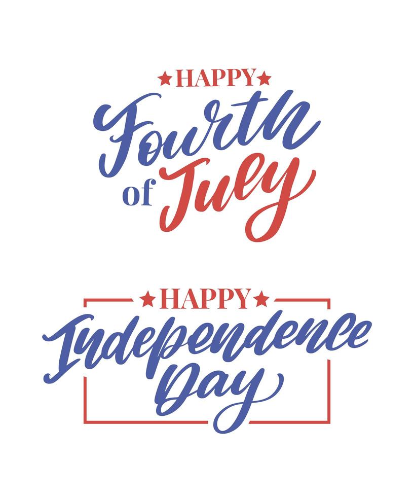 Fourth 4 of July stylish american independence day design Fourth of July vector
