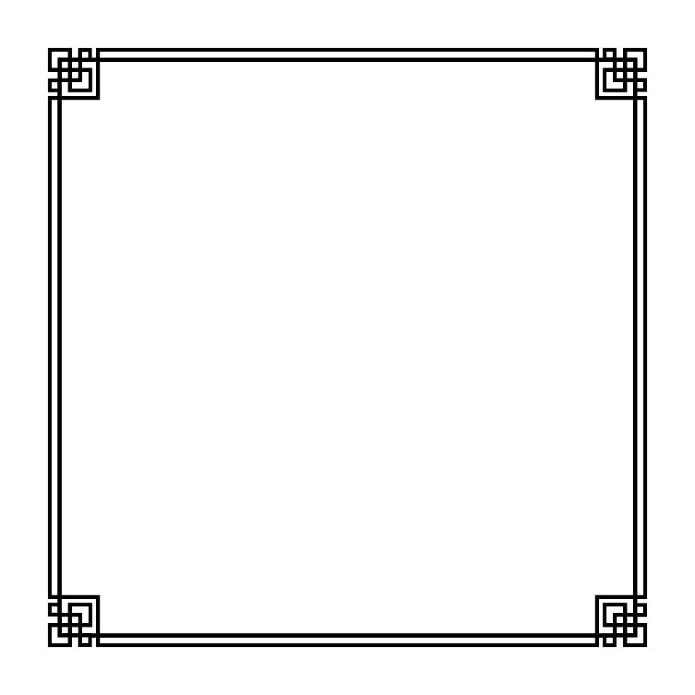 Abstract frame on White background. Vector Illustration