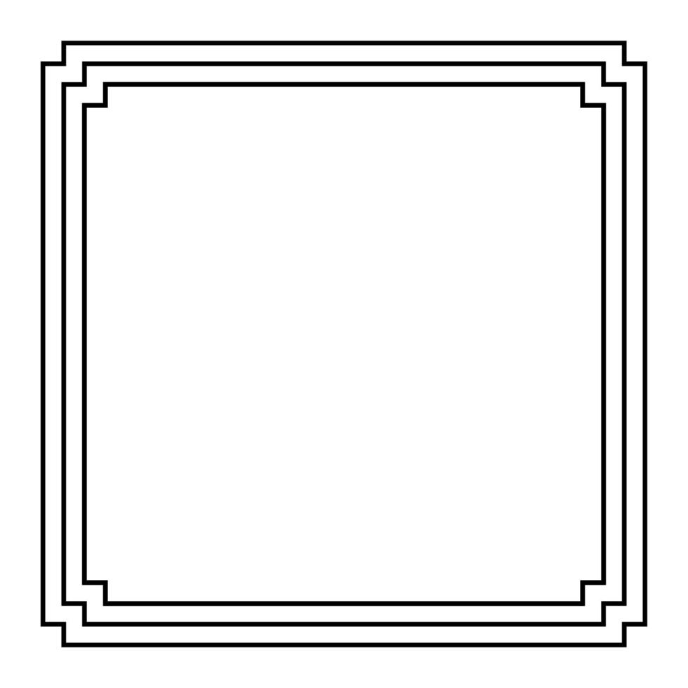 Abstract frame on White background. Vector Illustration