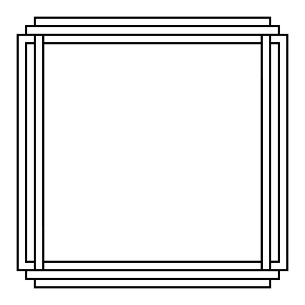 Abstract frame on White background. Vector Illustration
