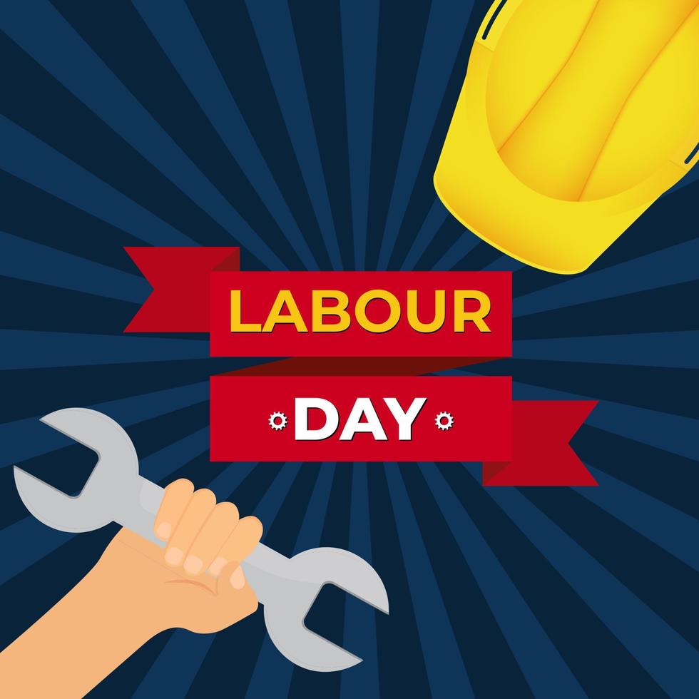 1 May Labour Day Background Vector Illustration