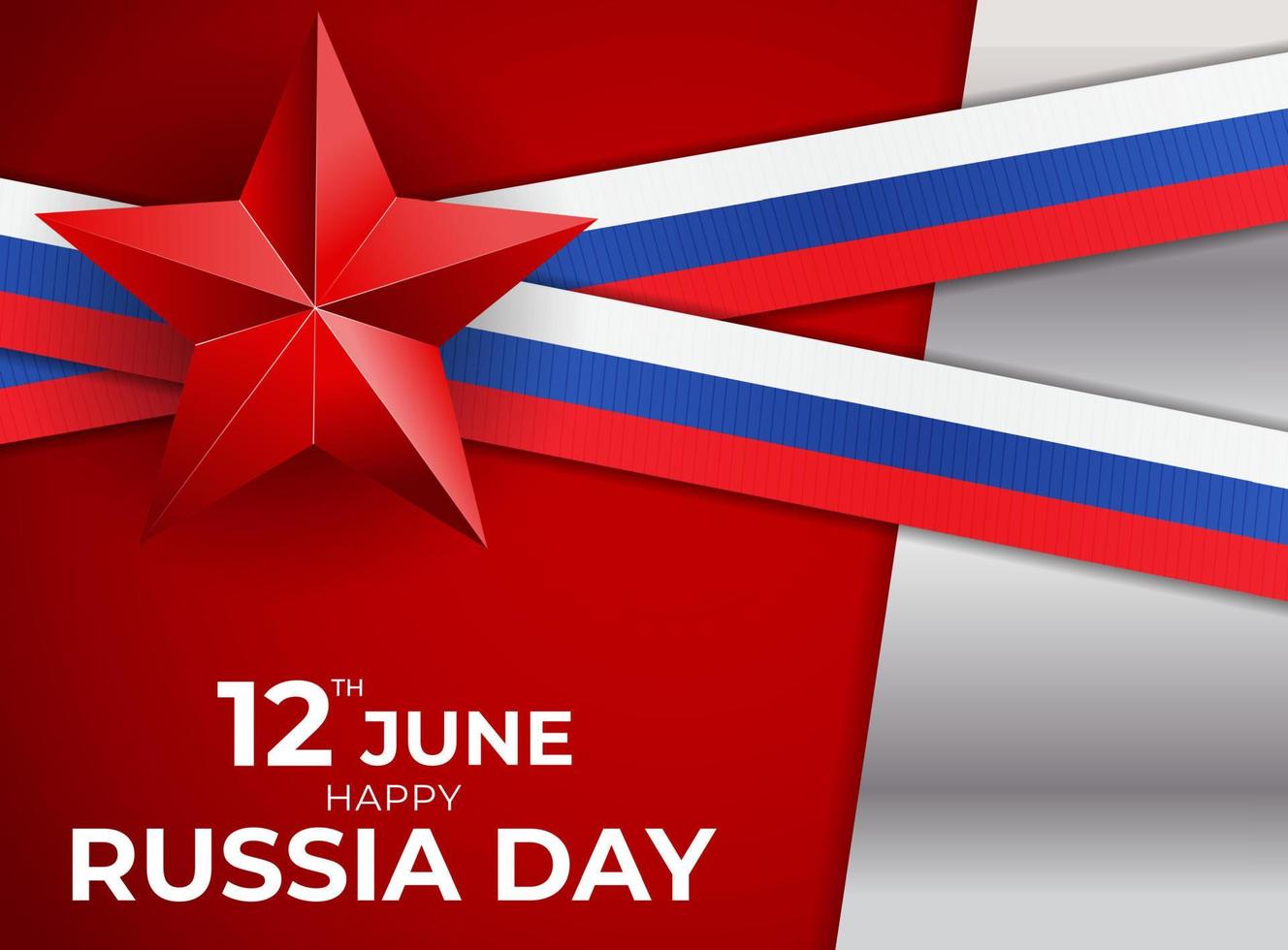 Happy russia day holiday background. Vector Illustration