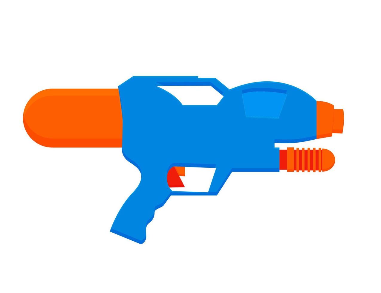 juguete de los niños de la pistola de agua para el icono del verano. ilustración vectorial vector