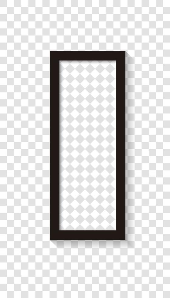 Frame for photos, exhibitions and brochures with a white background. Vector illustration
