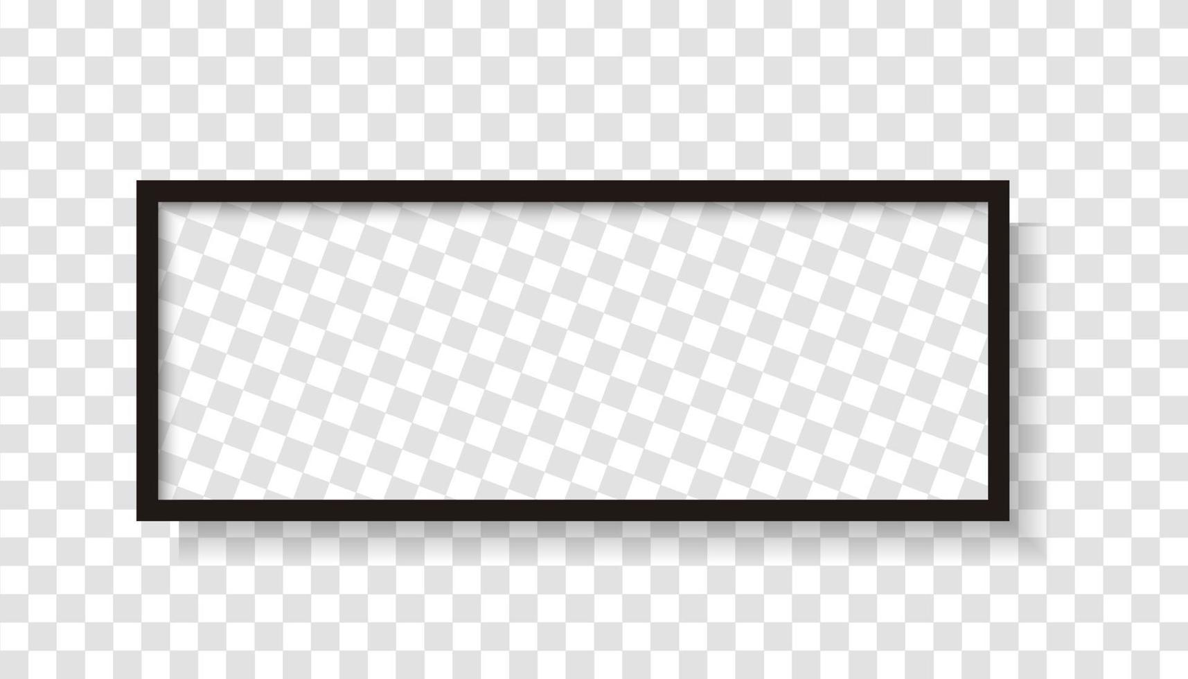 Frame for photos, exhibitions and brochures with a white background. Vector illustration