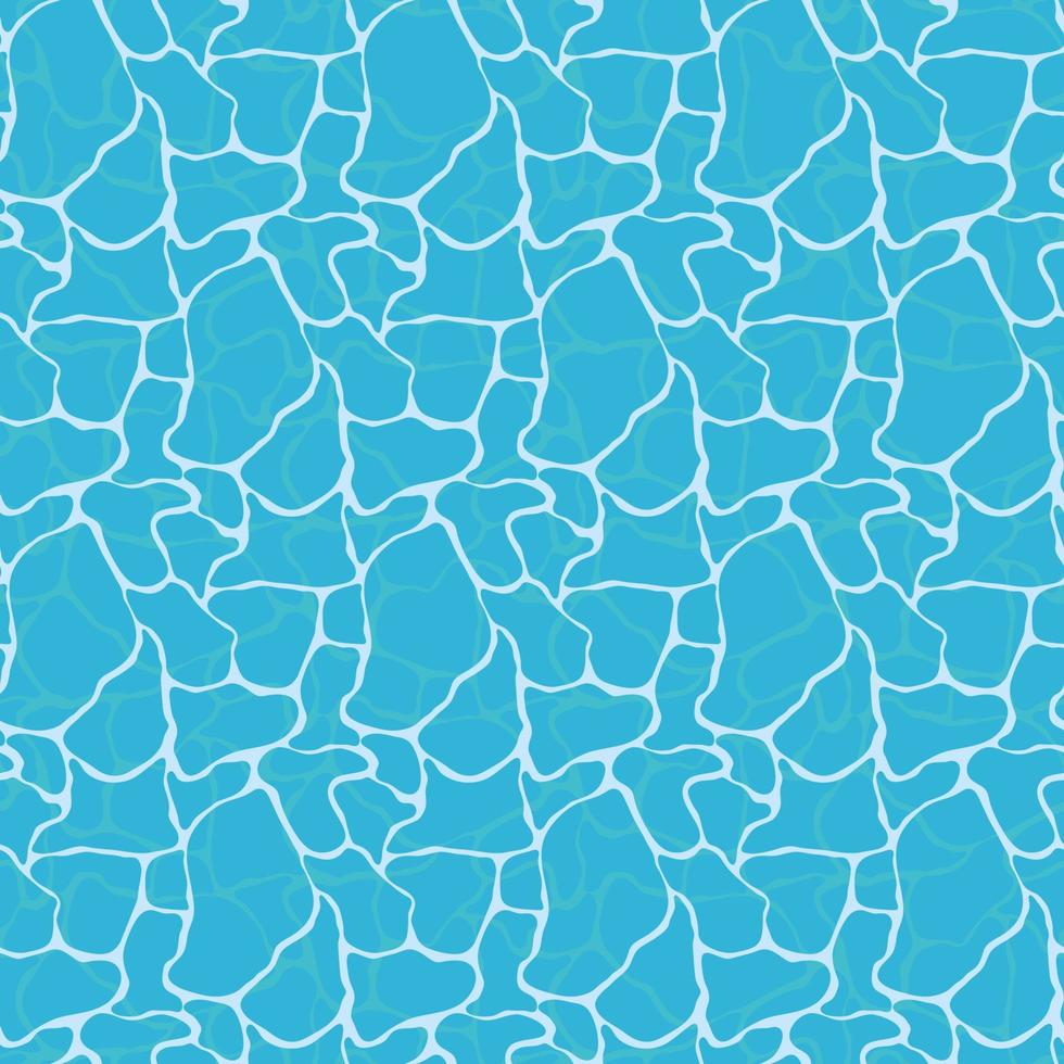 Pool water seamless pattern background. Vector Illustration