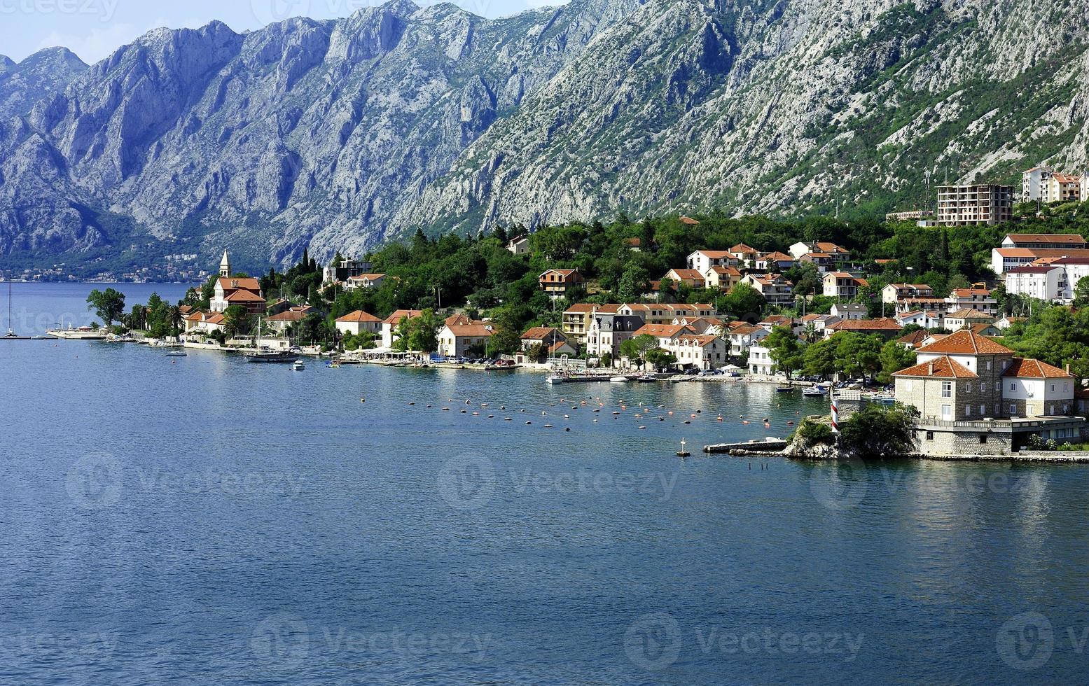 Perast village in Kotor Bay photo