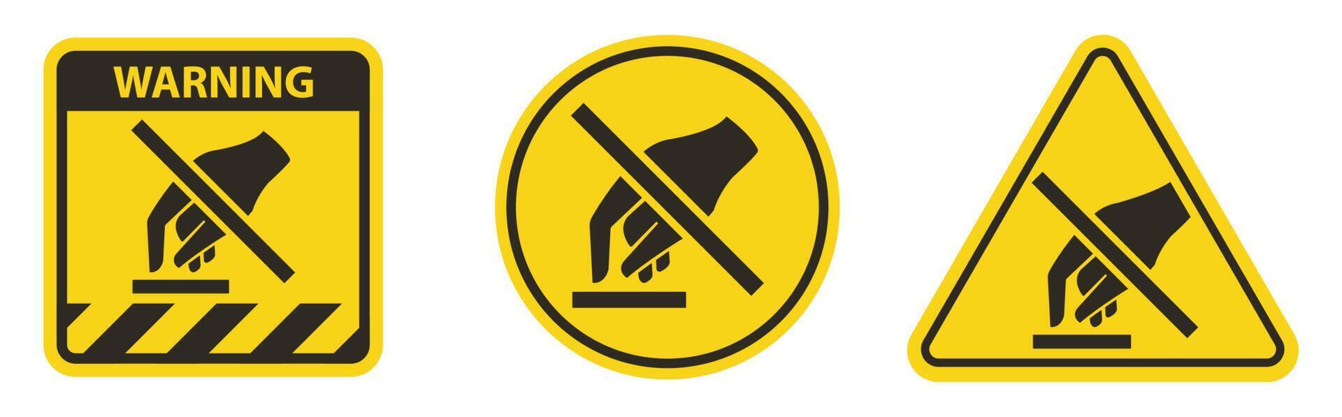 Do Not Touch Symbol vector