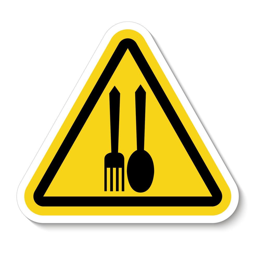 No Food Allowed Symbol On White Background vector
