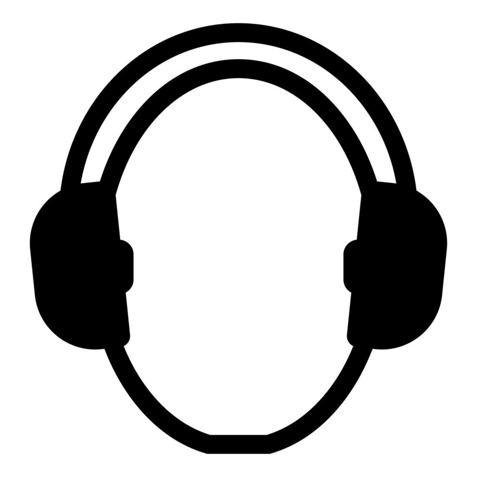 Symbol Wear hearing protection Isolate On White Background,Vector Illustration EPS.10 vector