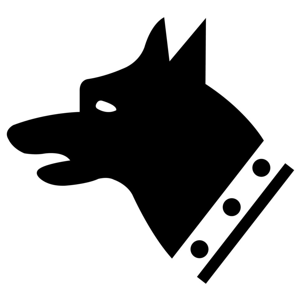 Signo de símbolo de perro calibre aislar sobre fondo blanco, ilustración vectorial eps.10 vector