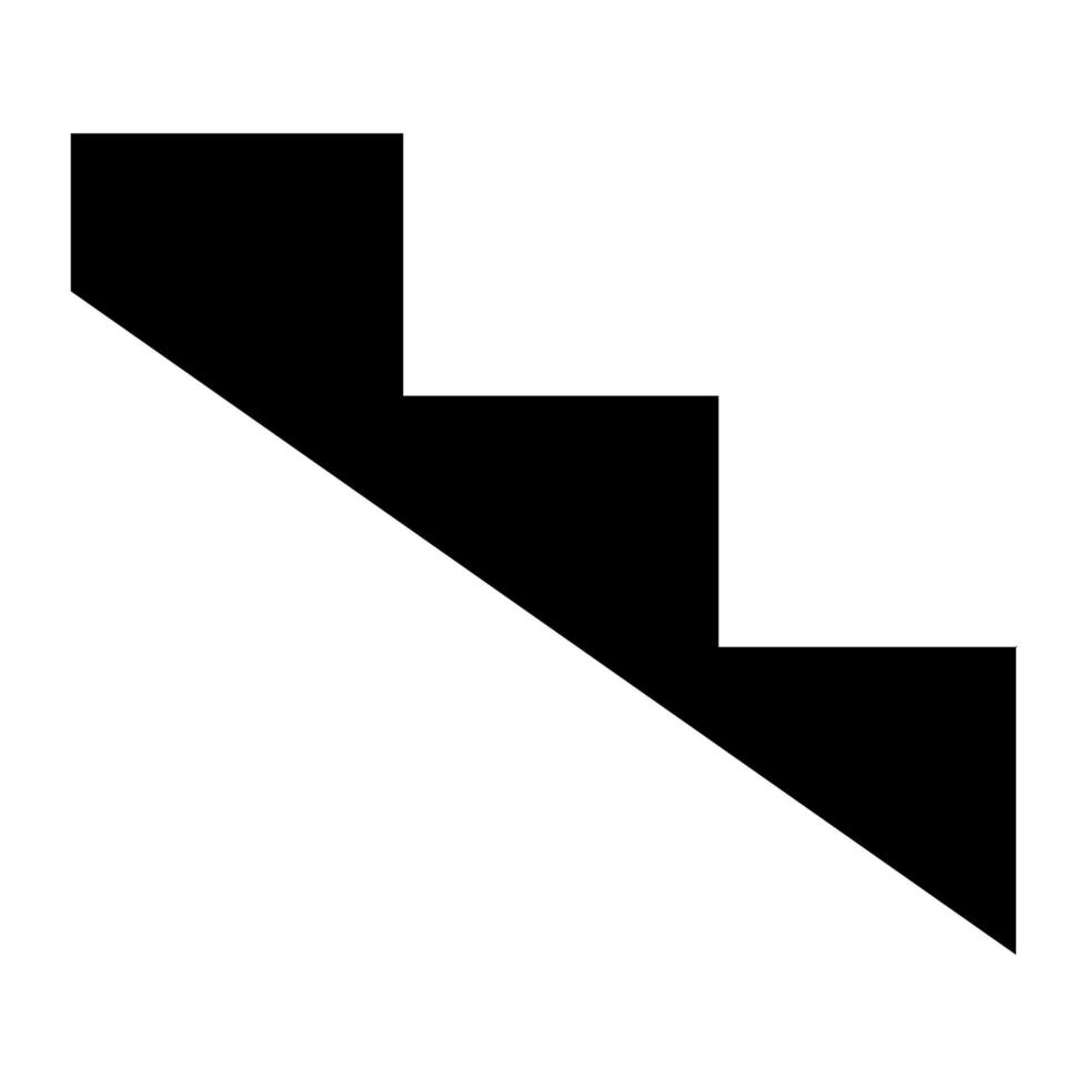 Tenga cuidado con el símbolo del paso de pendiente aislar sobre fondo blanco, ilustración vectorial eps.10 vector