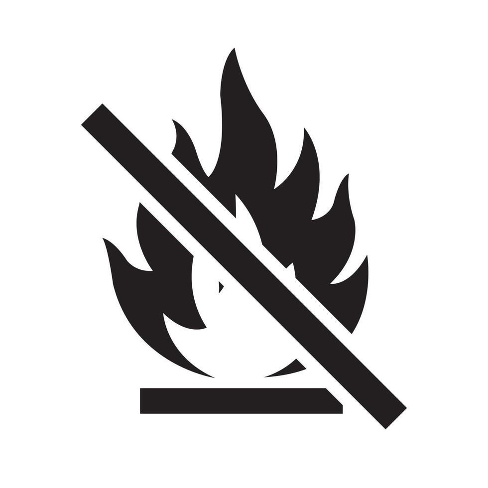 Do not make a spark on white background vector