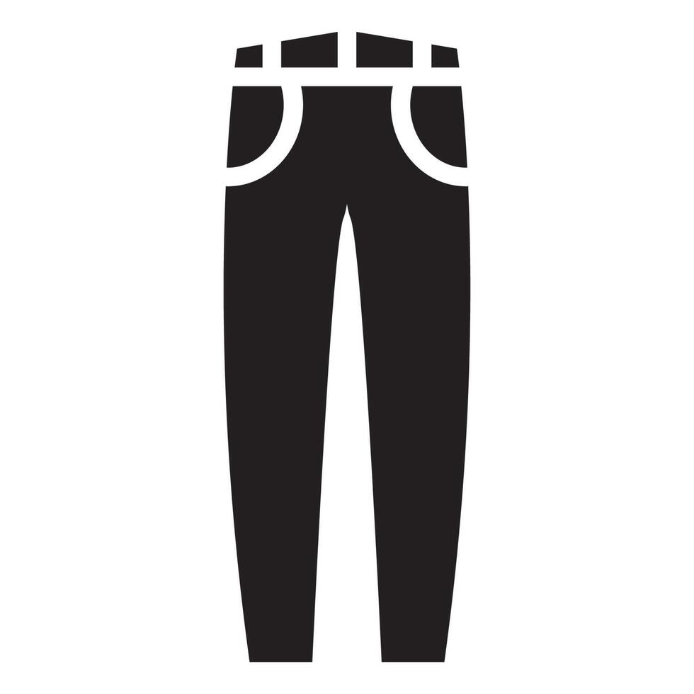 Jeans vector icon isolated on white background