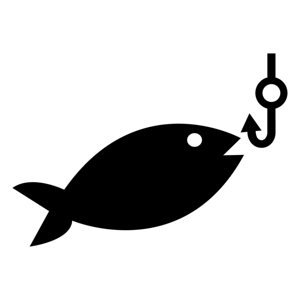 Ningún signo de símbolo de pesca aislar sobre fondo blanco, ilustración vectorial eps.10 vector