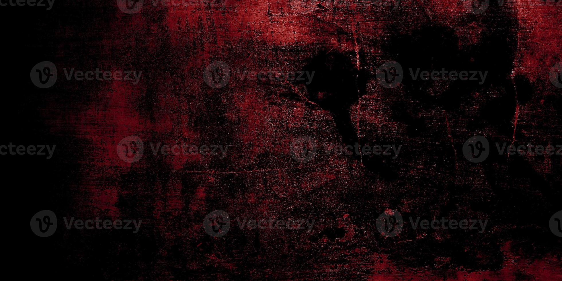 Fondo de terror rojo y negro. concreto oscuro grunge textura roja foto