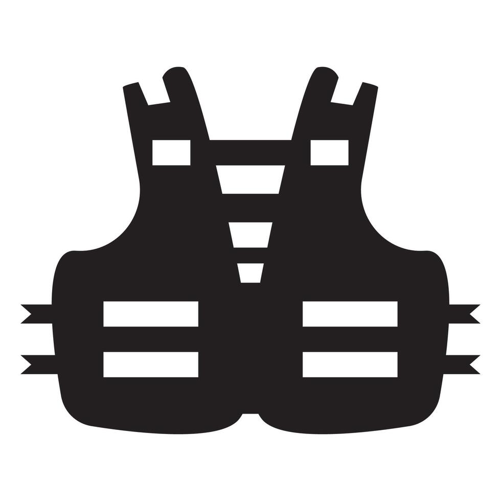 PPE Icon.Wearing a life jacket for safety Symbol Sign Isolate On White Background,Vector Illustration EPS.10 vector
