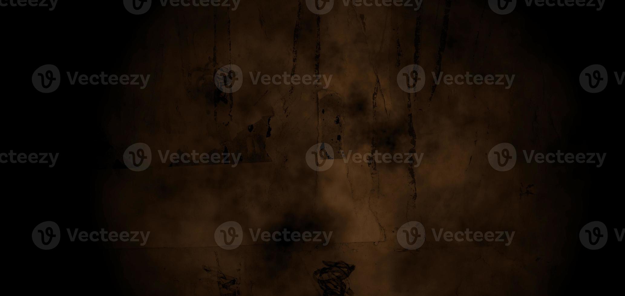 Old Grunge Background, Dark Cement With Cracks photo