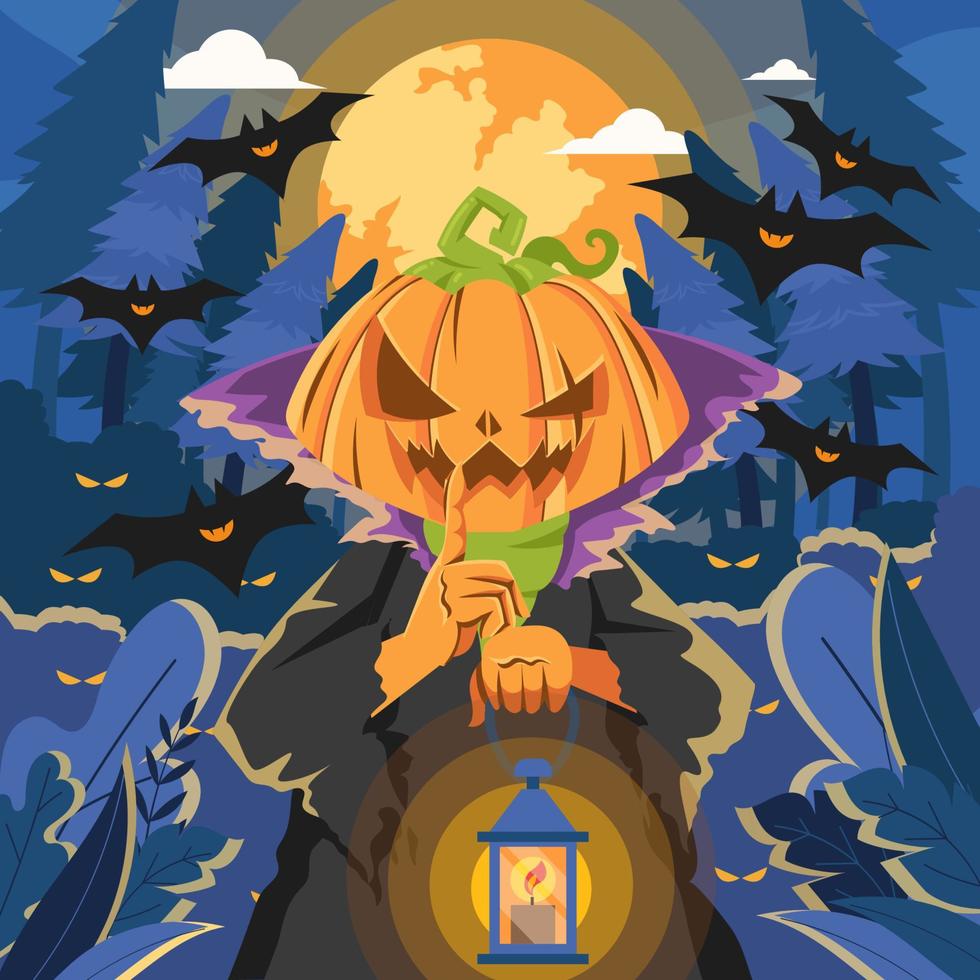 pesadilla de jack o lantern vector