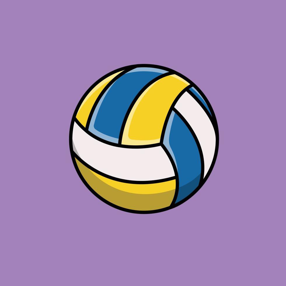 Ilustración de pelota de voleibol vector