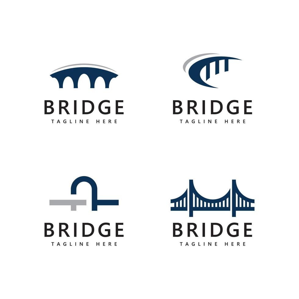 Bridge logo icon design template vector