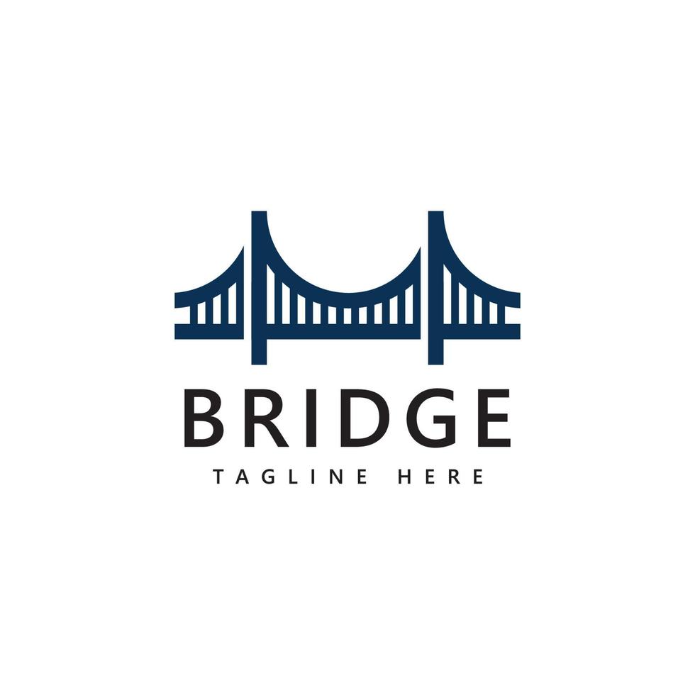 Bridge logo icon design template vector