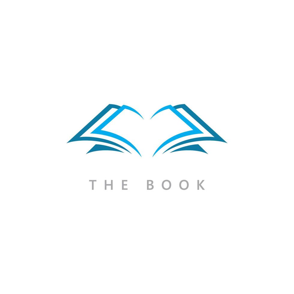 Education logo icon template. open book illustration vector
