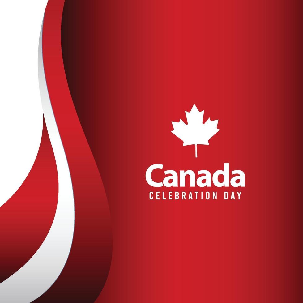 Happy independence day of canada. template, background. Vector illustration