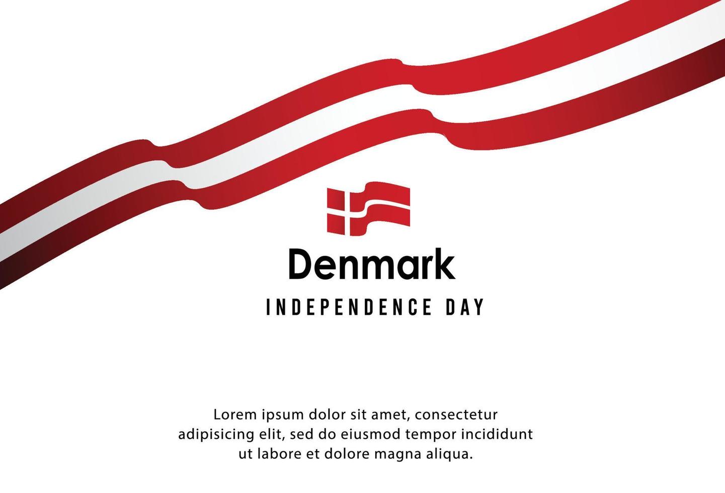 Happy independence day of  Denmark. template, background. Vector illustration