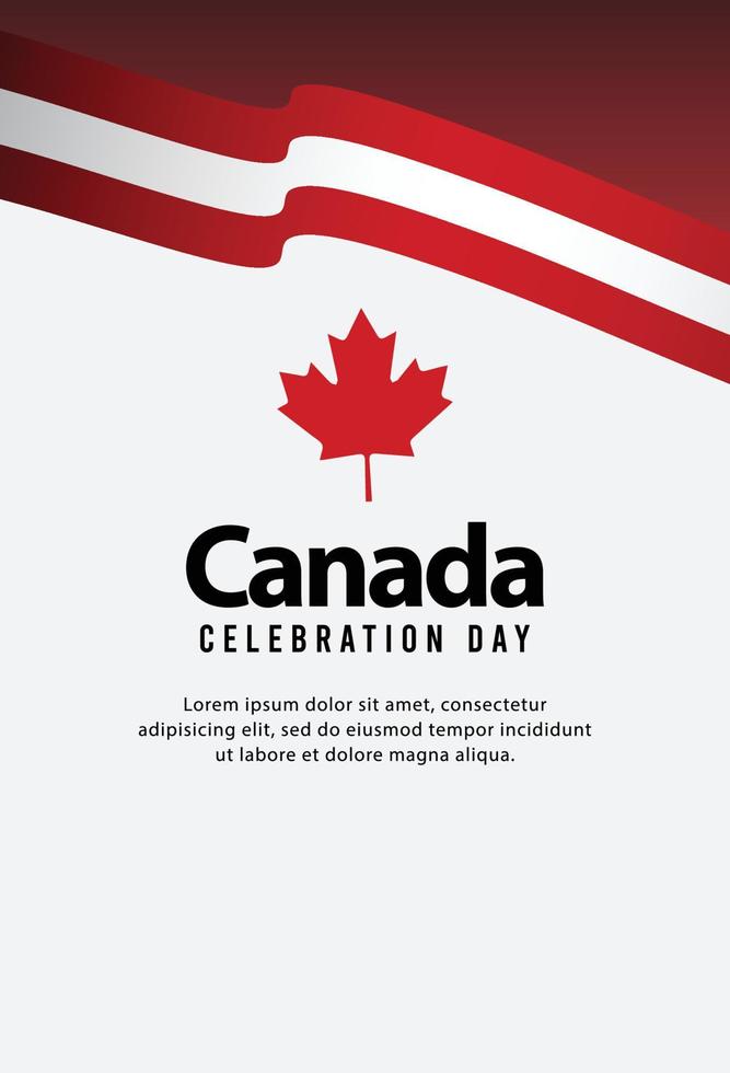 Happy independence day of canada. template, background. Vector illustration