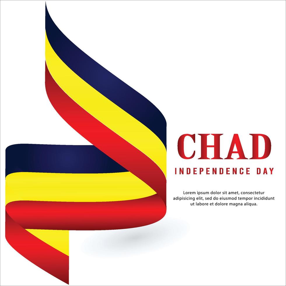 Happy independence day of Chad. template, background. Vector illustration