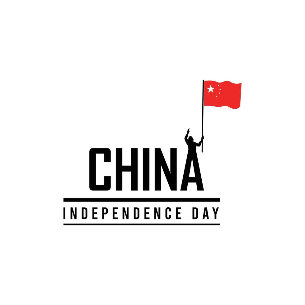 feliz día de la independencia de china. plantilla, fondo. ilustración vectorial vector