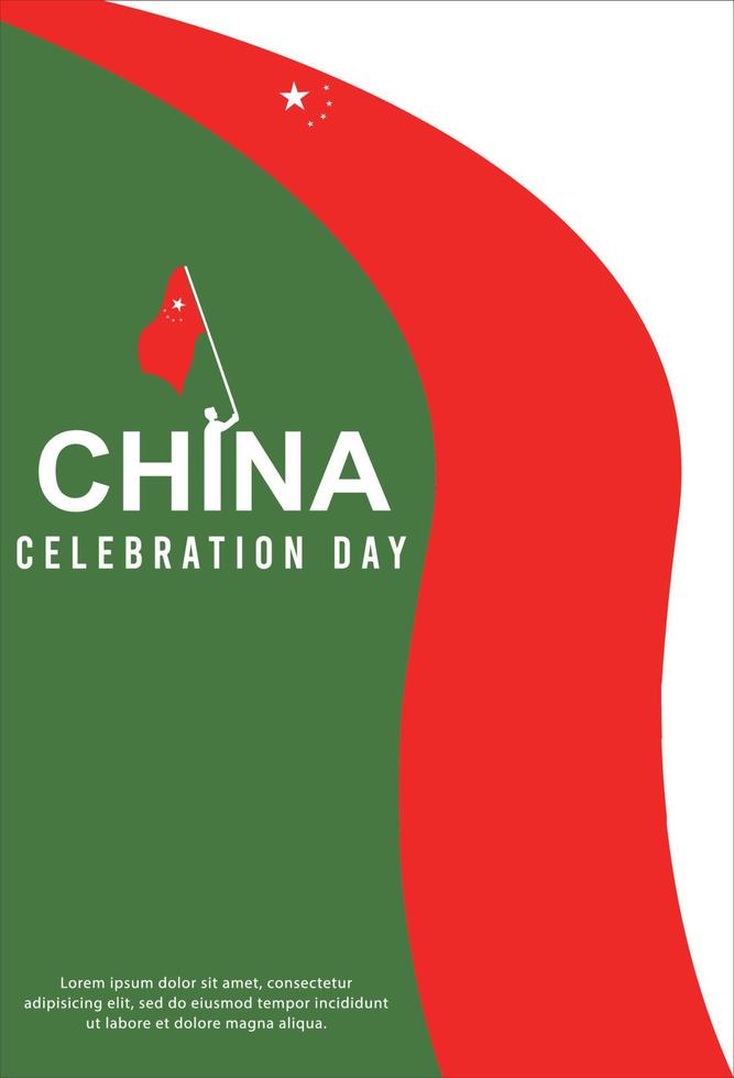 Happy independence day of China. template, background. Vector illustration
