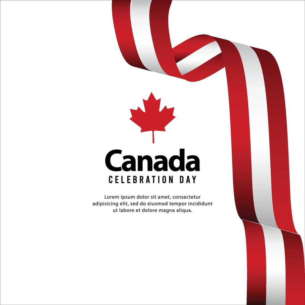 Happy independence day of canada. template, background. Vector illustration