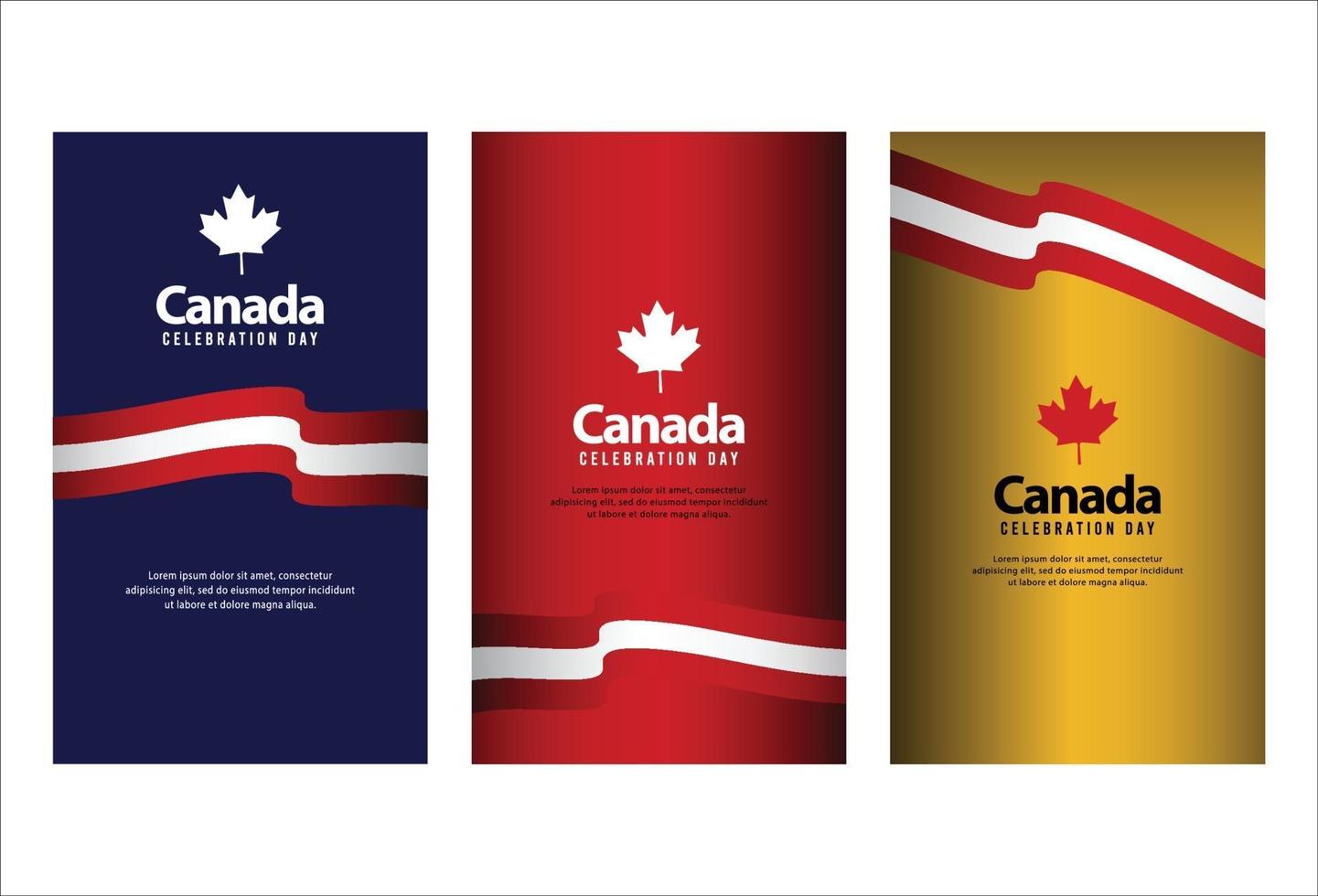 Happy independence day of canada. template, background. Vector illustration
