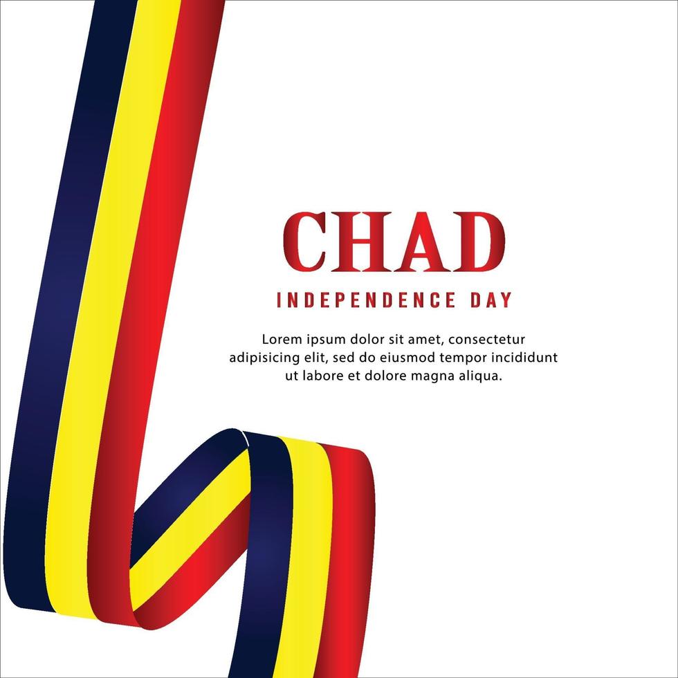 Happy independence day of Chad. template, background. Vector illustration