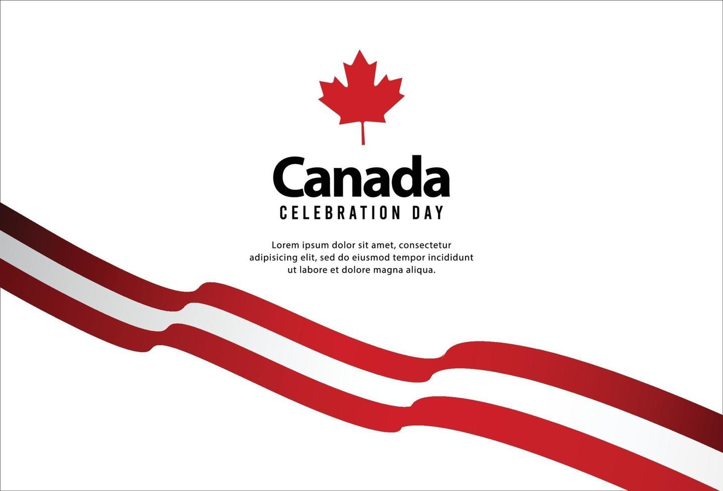 Happy independence day of canada. template, background. Vector illustration