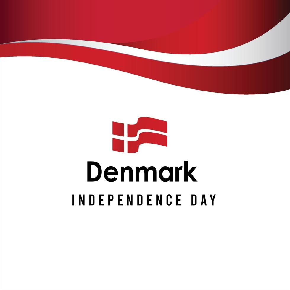 Happy independence day of  Denmark. template, background. Vector illustration