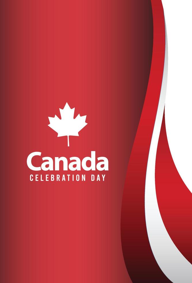 Happy independence day of canada. template, background. Vector illustration