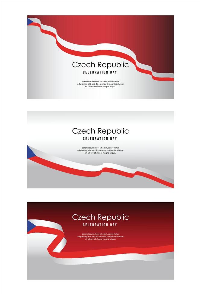 feliz día de la independencia de la república checa. plantilla, fondo. ilustración vectorial vector